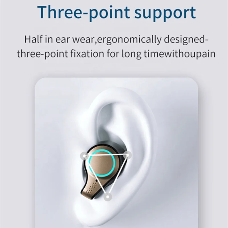 2021 Новое поступление, беспроводные наушники M18 с HD светодиодным дисплеем, мощность 3300 мАч для зарядки мобильного телефона