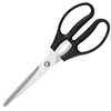 Ciseaux de barbecue droits noirs de 2,5 mm