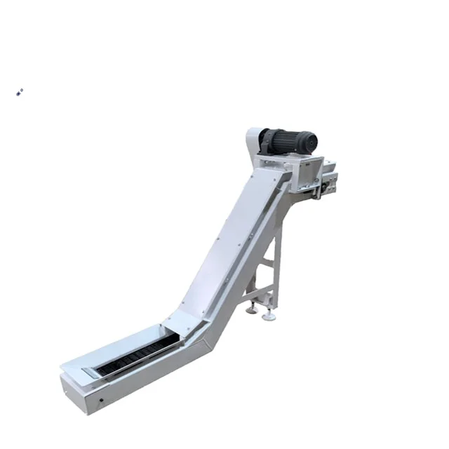 China Factory Lift Function Brass Chips Aluminum or Casting Swarf Conveyor System CNC Scraps Type Chip Conveyors