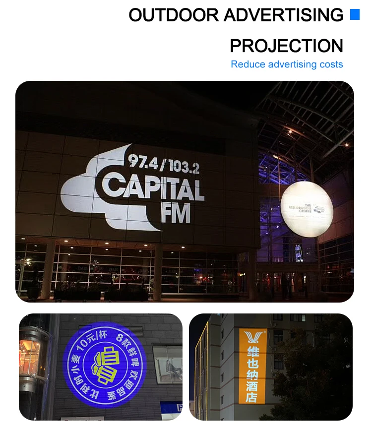 Led Sign Makers Outdoor Advertisement Board Spotlight Custom Led Laser