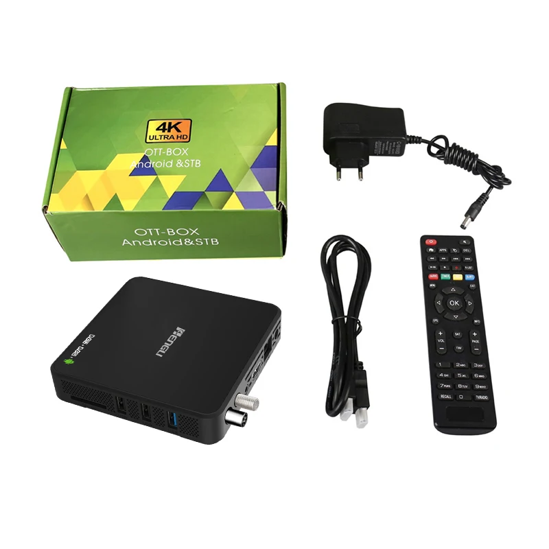 OEM Hybrid S905 Quad Core Android Tv Box 4k Combo Android Smart Tv Box with Factory Price