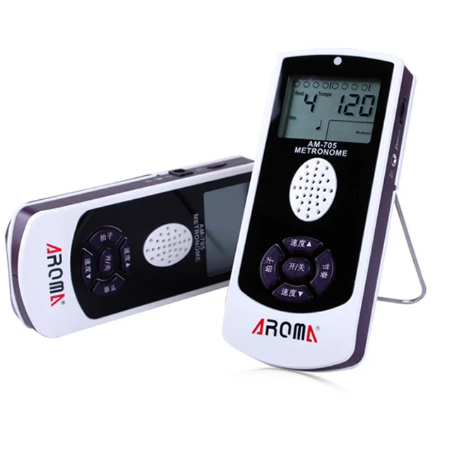 AROMA AM-705S  40-208bpm  Digital Electronic Metronome with Volume Control Guitar Parts Musical Instrument Metronome