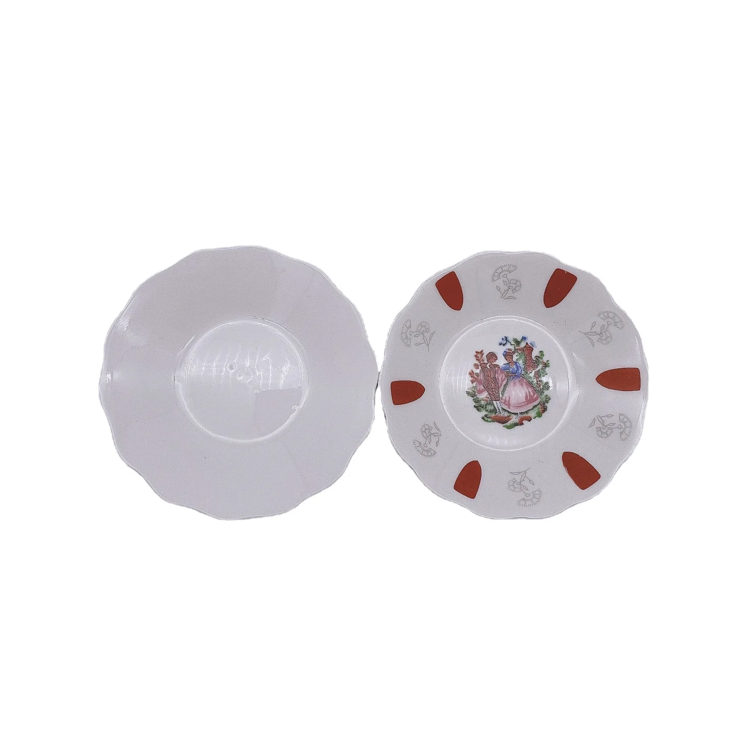 Irregular Porcelain  Small Saucer  for Home and Hotel Ceramic Dinnerware