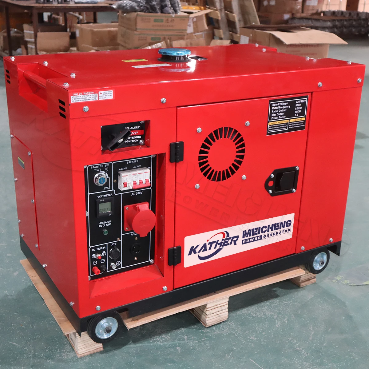 10KW 10KVA Silencioso Insonorizado Grupo Gerador a Gasolina de 4 Tempos Painel Digital 8KW 6KW 5KW 3KW Conjunto de Geradores de Energia Frequência 60Hz