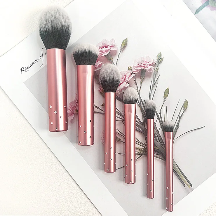 NEW Designer Foundation 6Pcs Travel Mini Make Up Brushes Eye shadow Wholesale Makeup Brush Set