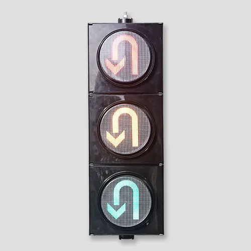 Sunburst High Power Led Traffic Light 200mm Led U Turn Arrow Signal Light