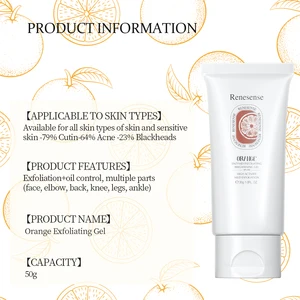 Renesense Orange Exfoliating Gel 50ml Promotion Collagen Organic Ingredients Quickly Removes Exfoliates Melanin Brightens Skin