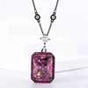 Black gold bird's nest cut dried rose chain with Diamond