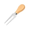 Wooden-handled fork