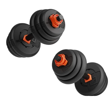 5 In1 Adjustable Dumbbells Set Used As Barbell, Kettlebells, Push up Stand  Free Weight Set with Connector