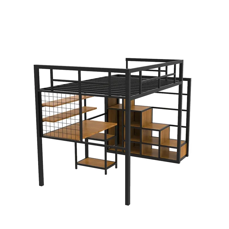 2024 Jzd Loft Dorm Bunk Bed With Locker Student High Quality Bunk Beds