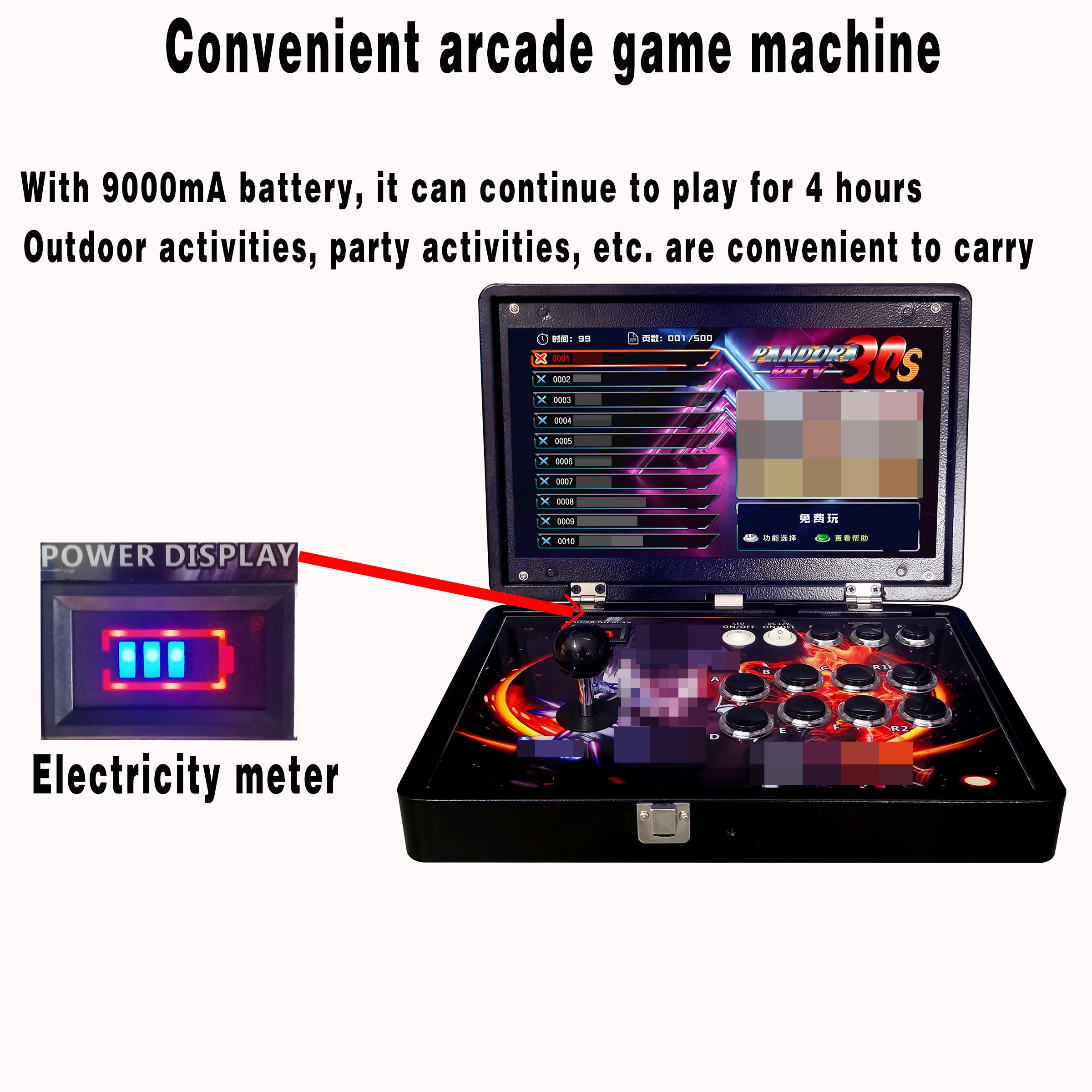 2023 Portable Folding Arcade Game Box - 26800 in 1 Entertainment