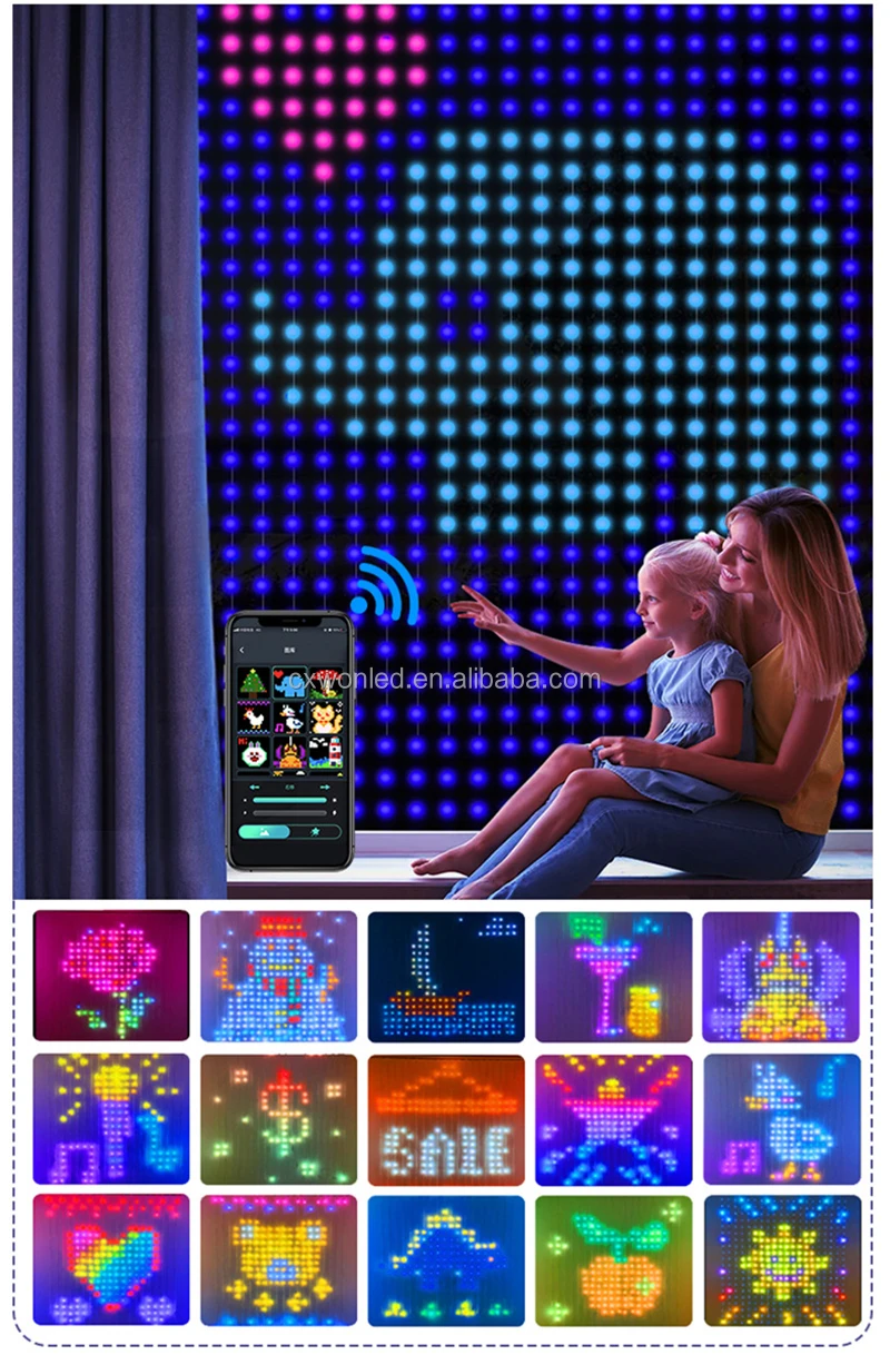 Curtain String Light RGBIC - Smart, Programmable Fairy Lights