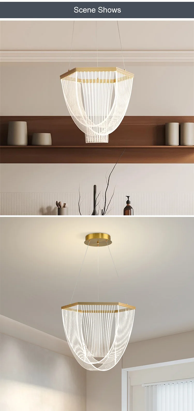 cpl 293 new product indoor decoration villa dining room living room acrylic led pendant light-4
