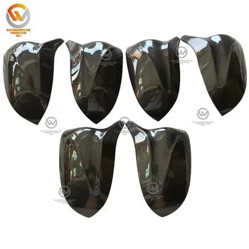 New for BMW X3 G01 X4 G02 X5 G05 X6 G06 X7 G07 2019-2023 M Style Carbon Fiber Rearview Side Wing Mirror Cover Overlay