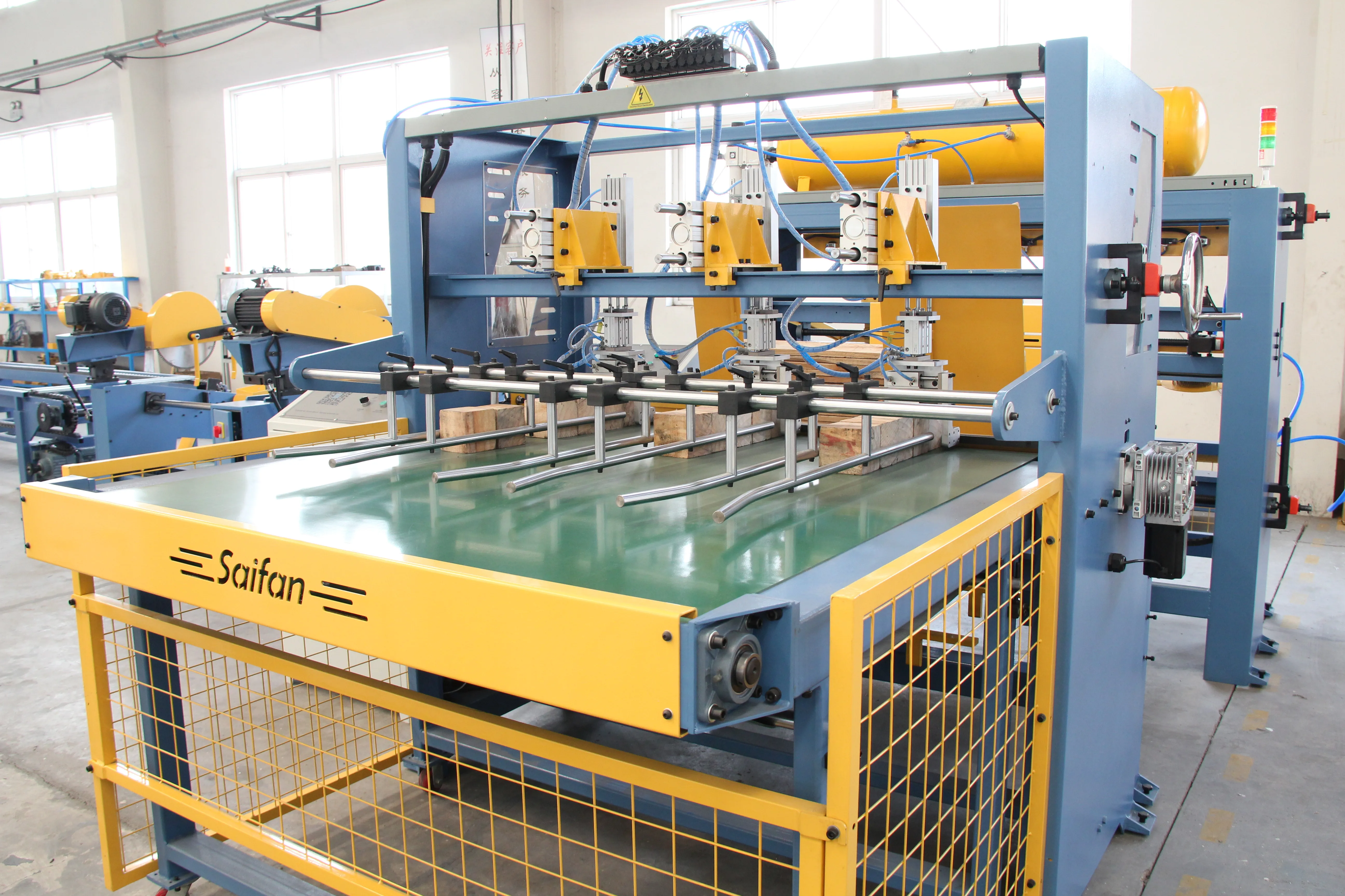SF9022 Automatic Block Wood Pallet Leg Nailing Machine