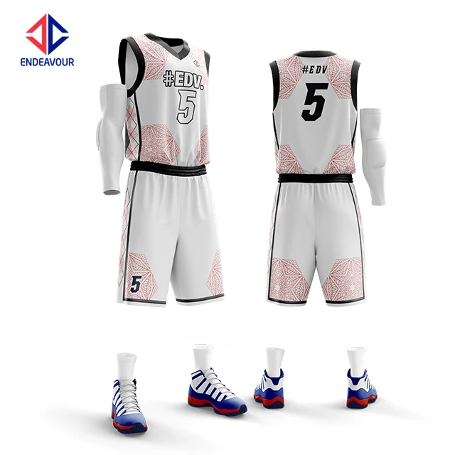 Team Competition High Quality Fully Customization Basketball Jersey Uniform Design