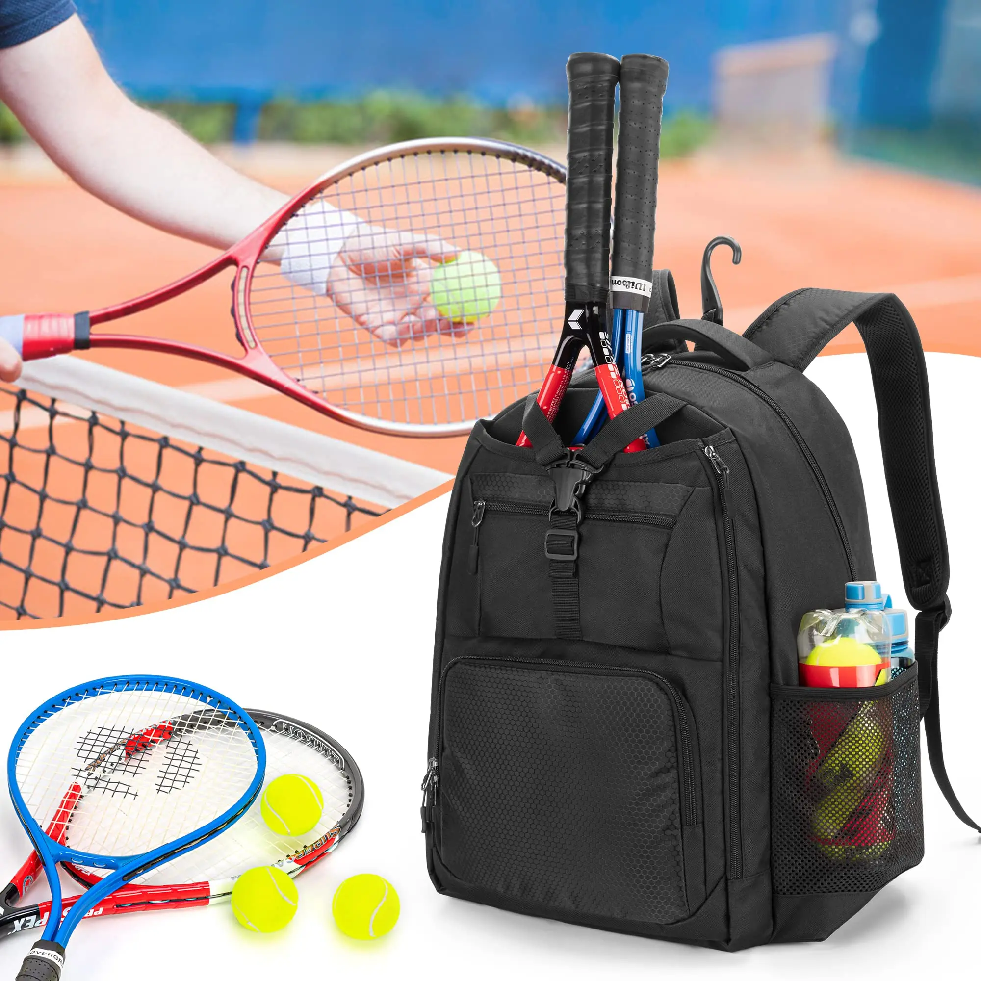 Wholesale Wholesale Custom Tennis Bag Tennis Racket Backpack Junior Tennis  Racquet Bag Lightweight Badminton Bag From m.