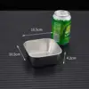 Cesta cuadrada para snacks [Plateada, sin asas]
