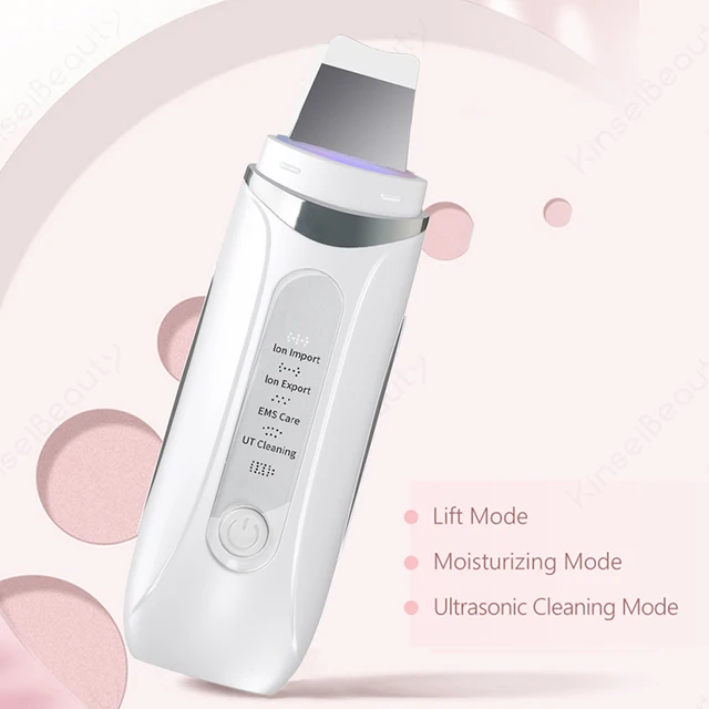 Portable Ultrasonic Skin Scrubber For Reduce Wrinkles Facial Pore Cleaner Beauty Instrument