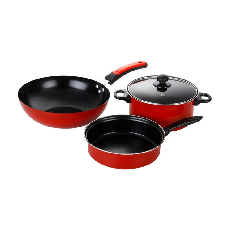 BESCO Aluminum Nonstick Cookware Set Aluminum Pot  Appearance Fry Pan Non Stick Cooker