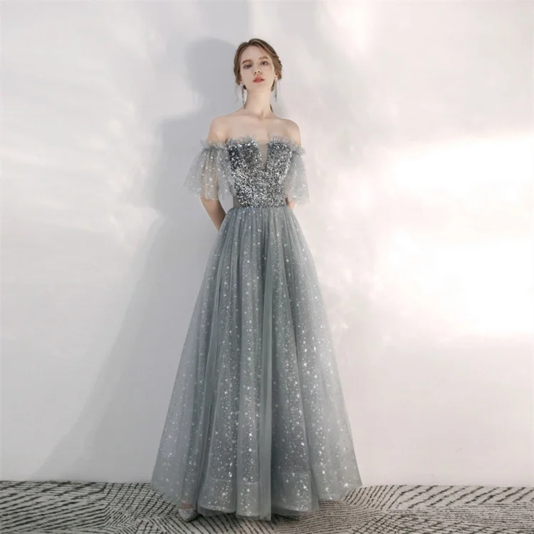 grey engagement dress Women's Cute Grey Floral Embroidered Georgette Engagement Wear Lehenga Choli main image 1