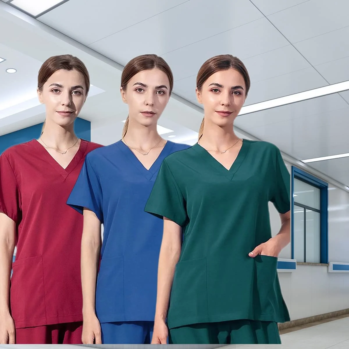 New Design Nurse Uniforms Medical Scrubs Elegant Hospital Nurse Scrub Sets Buy Hospital Food
