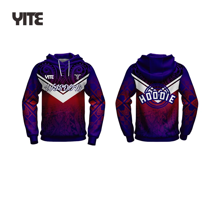 Venta al por mayor patrones maoríes Sudadera con capucha