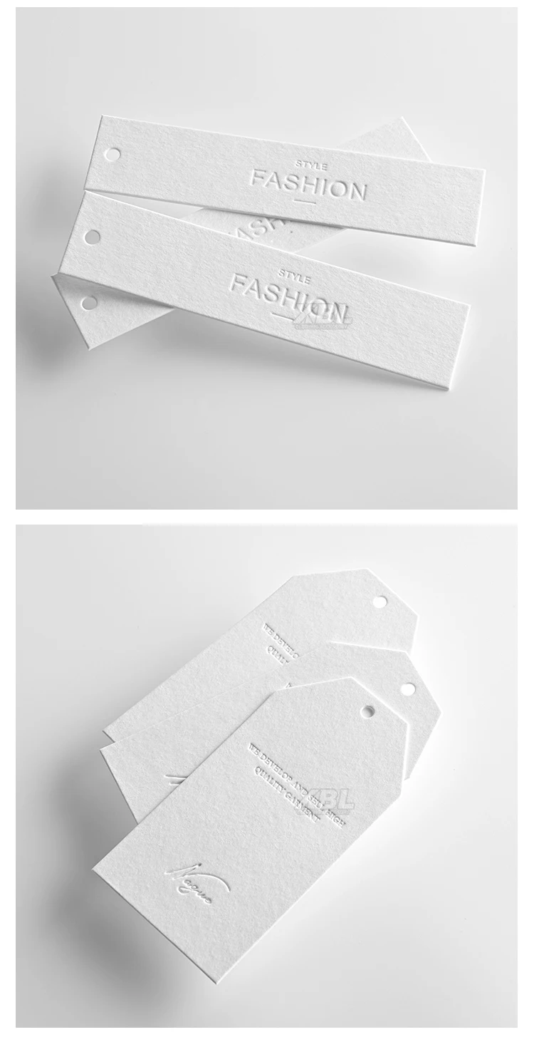 Recyclable Custom Designer Clothing Hang Tag Design Custom Vintage Logo
