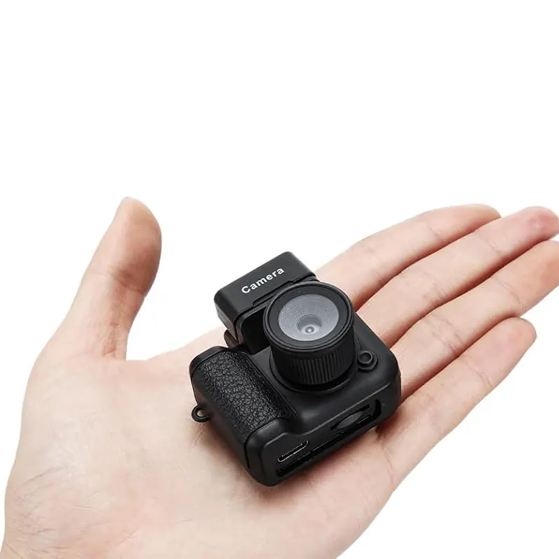 Mini Digital CCTV Camera for Kids Night Vision Retro Photo Style for Photography and Video CMOS Sensor Element