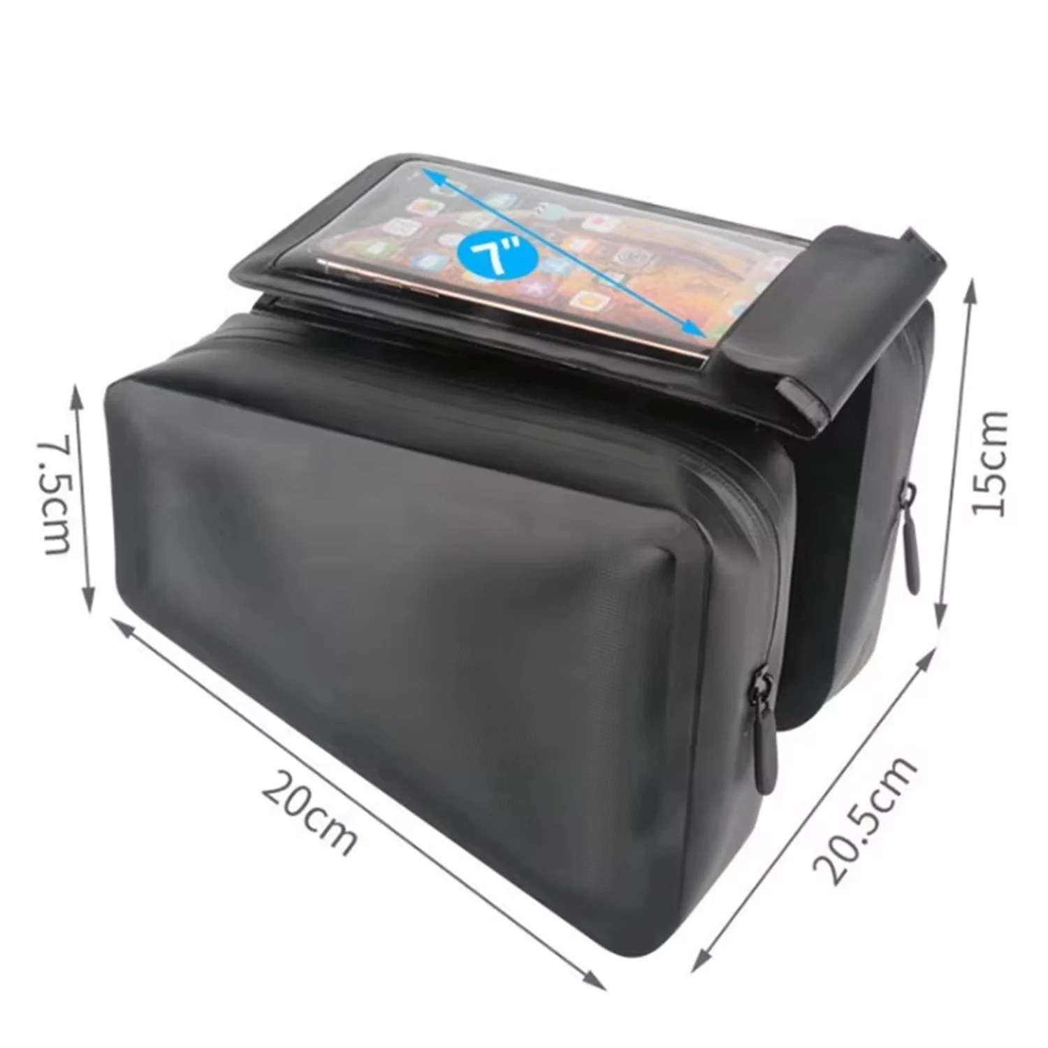 Customized High-quality Bicycle Travel Front Tube Phone Holder Bag Waterproof Bike Frame Bag, Used For Bicycles_voghion.com