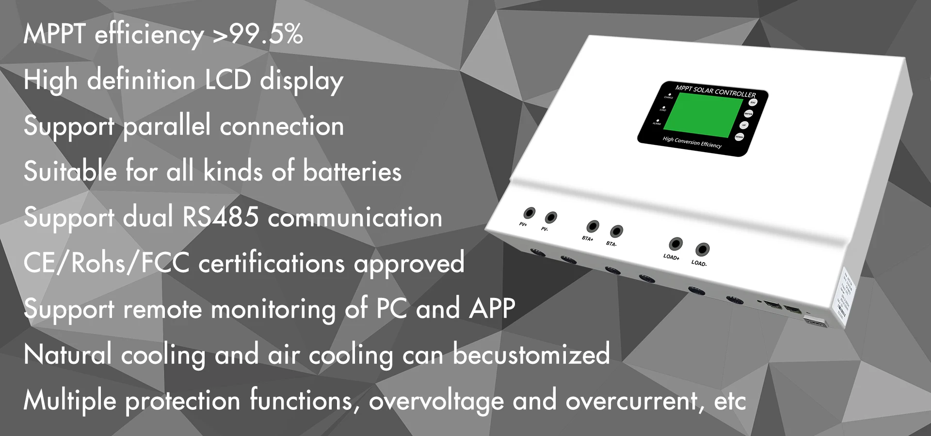 Top Quality MPPT Solar Charge Controller for 300V PV Input