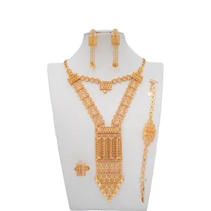 Customization Service Provided Religious Indian Jewelry Ladies Jeweries Set Brass Fashion Jewelry Set