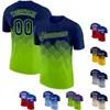 Navy Blue and Neon Green