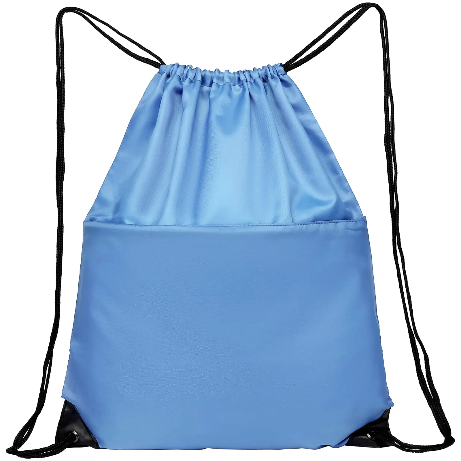 Factory Custom Logo Drawstring Bags Packaging Waterproof Blue Backpack