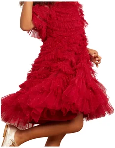 "3D Sequin Bow Dress for Girls Short-Sleeve O-Neck Knee-Length Party Style Summer OEM ODM"