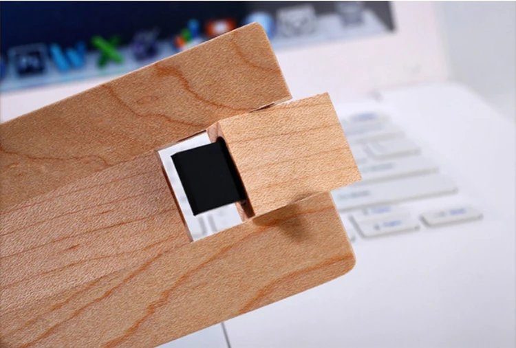Wooden/bamboo pen drive 2021 Hot selling eco wood credit card bulk usb flash drive - ANKUX.COM
