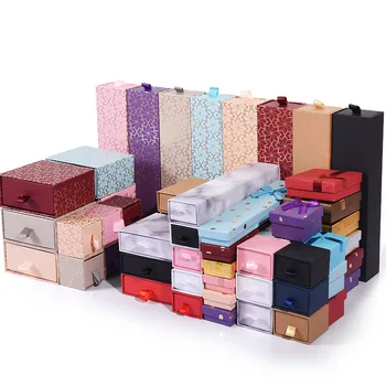 Wholesale Jewelry Gift Boxes Custom Logo Packaging Jewelry Boxes Paper Earrings Ring Necklace Bracelet Case Jewelry Boxes