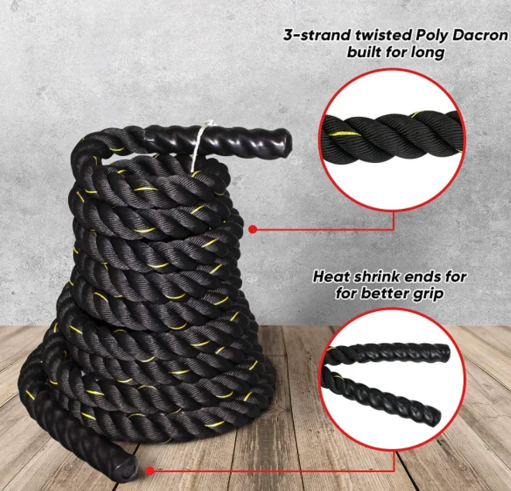 Multiple Exercise Rope High Quality Commercial Gym Accessories Strength Exercise Battle Rope ...