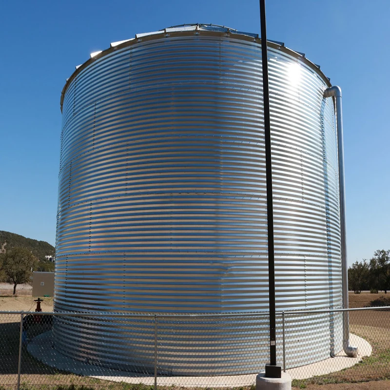 Galvanized Corrugated Steel Water Storage Tank 50000 Liter With Pvc ...