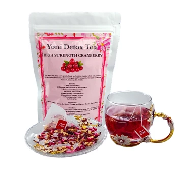 2022 New beauty formula cranberry female yoni detox tea with the function of prevent UTI
