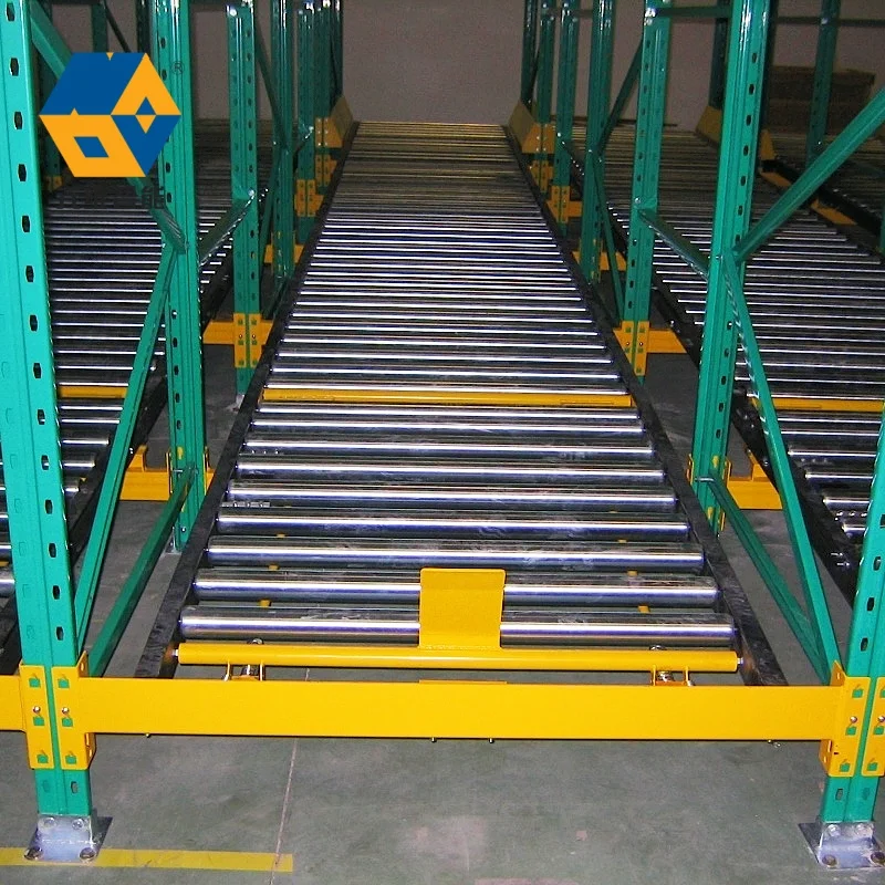 FIFO China Storage Gravity Flow Through Pallet Racking System Warehouse Storage Gravity Roller Shelf Rack