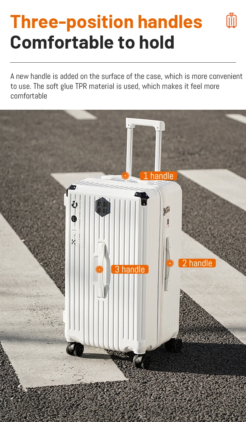 30 Inch Abs Anti Scratch Luggage Bag Travel Trunk Style Durable