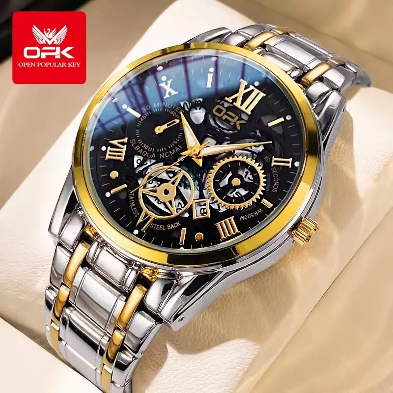 Cuarzo Relojes Para Hombre Amazon Usa OPK 8135 Hombres Reloj