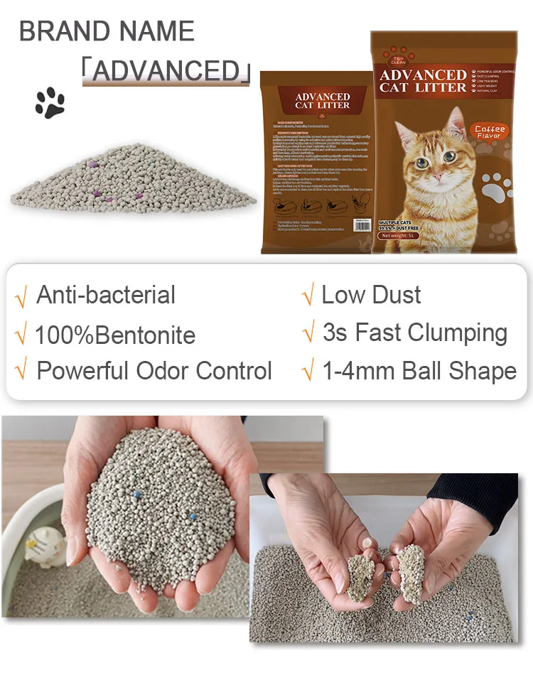 New Product Ideas 2023 Cat Litter Sand Clumping Bentonite Sell Best
