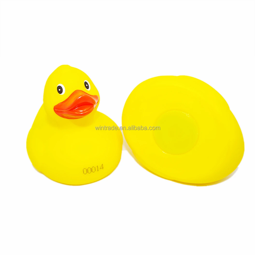Promotional Weighted Racing Duck 8cm Rubber Ducky Floating At River