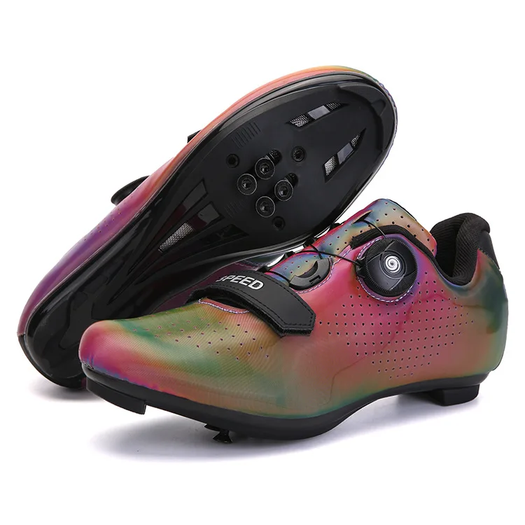 Pure Black Anti-Slip Men's Cycling Sports Shoes Hard-Soled Wear-Resistant for Autumn Winter Spring Summer Mountain Road Bike