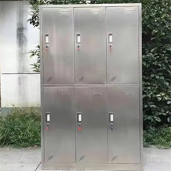 Industrial metal locker room sanitary lockers