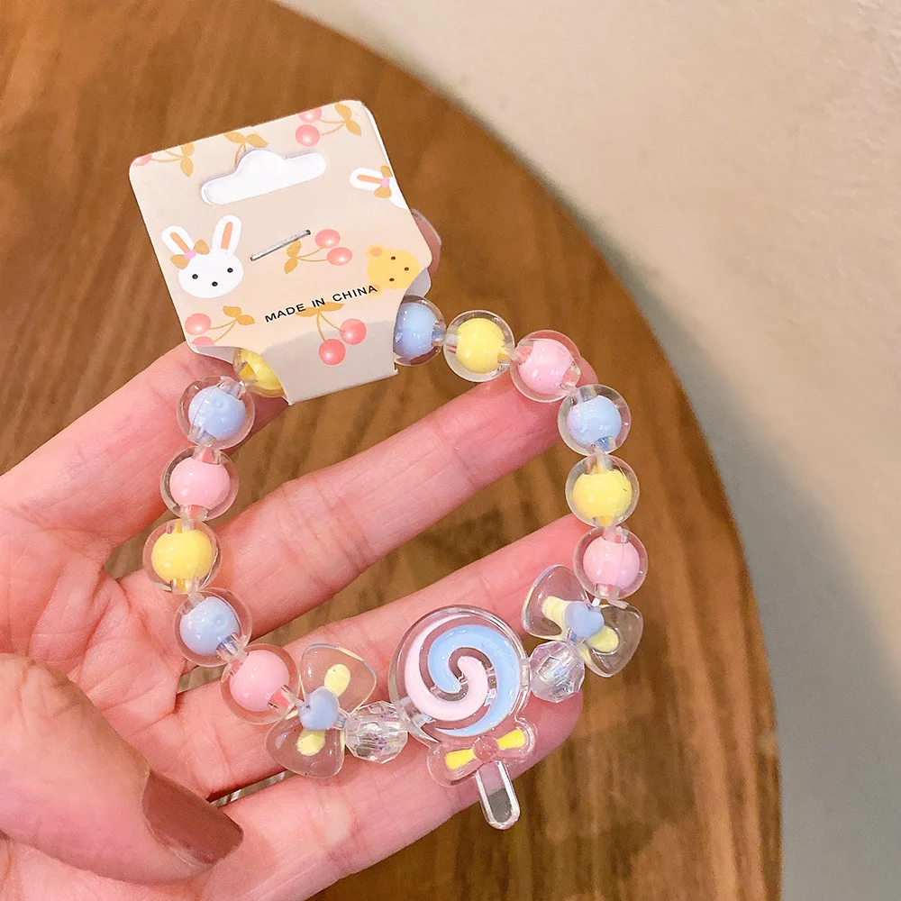Set Di 3 Bracciali Amicizia In Acrilico – Perline Colorate, Elasticizzati, Stile Bohémien | Diametro 5 Cm, Lunghezza Perlina 34,5 Mm | Gioielli Estivi Per Donne E Ragazze - 2