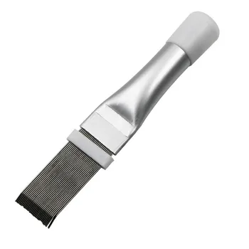 Air Conditioning Fin Cleaning Comb Stainless Steel Fin Straightener Brush Air Conditioner Blade Condenser Radiator Cleaning Tool